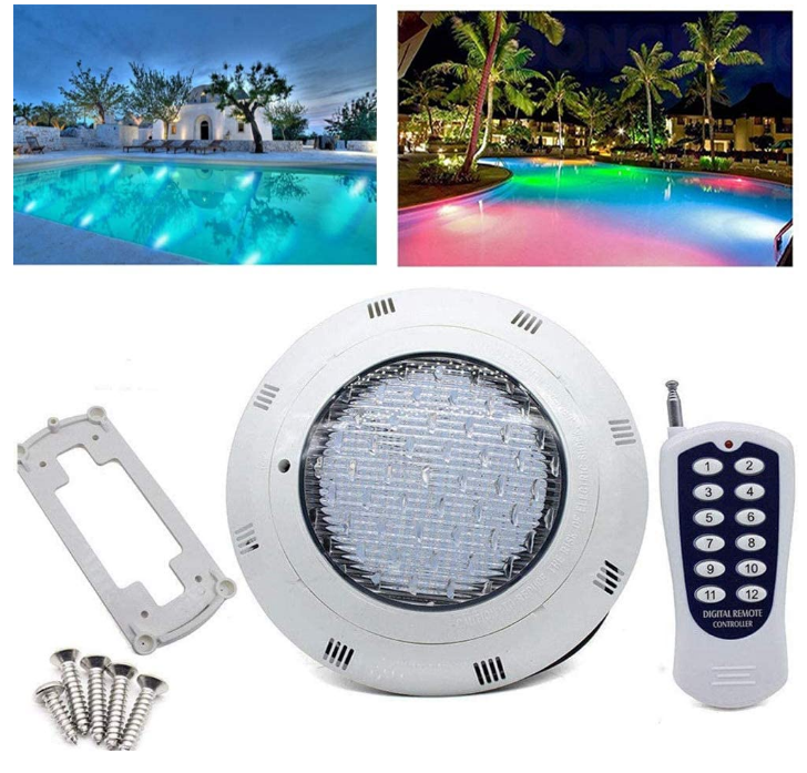 Plastic wall mounted pool light